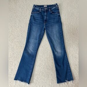 MOTHER Women's Hustler Ankle Fray Jeans
